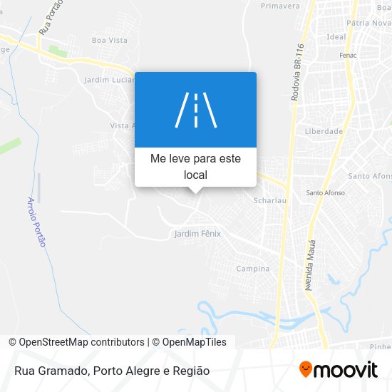 Rua Gramado mapa