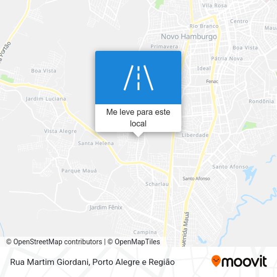 Rua Martim Giordani mapa