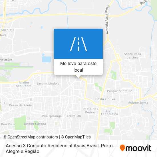 Acesso 3 Conjunto Residencial Assis Brasil mapa