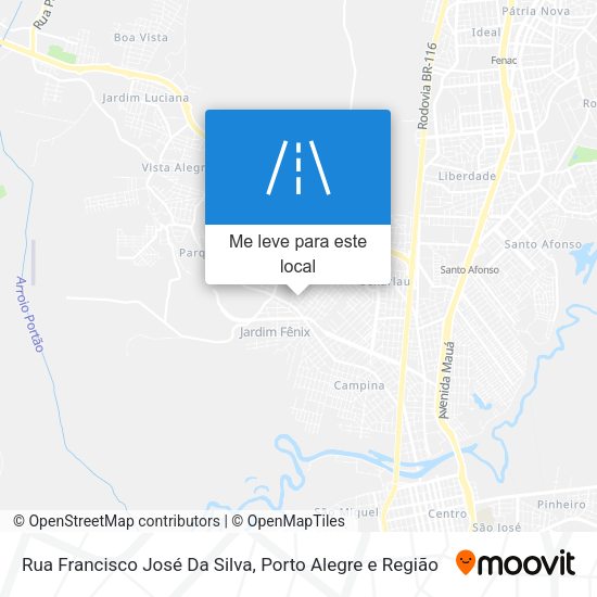 Rua Francisco José Da Silva mapa