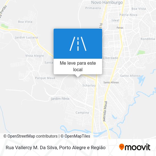 Rua Vallercy M. Da Silva mapa