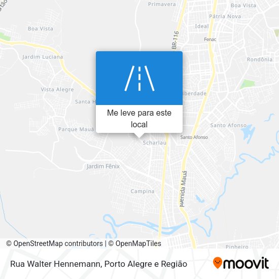 Rua Walter Hennemann mapa