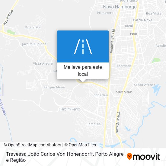 Travessa João Carlos Von Hohendorff mapa