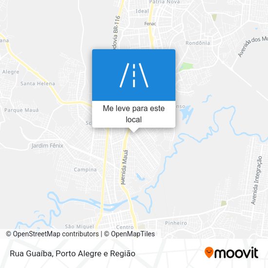 Rua Guaíba mapa