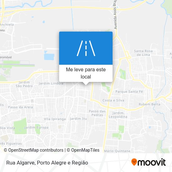 Rua Algarve mapa