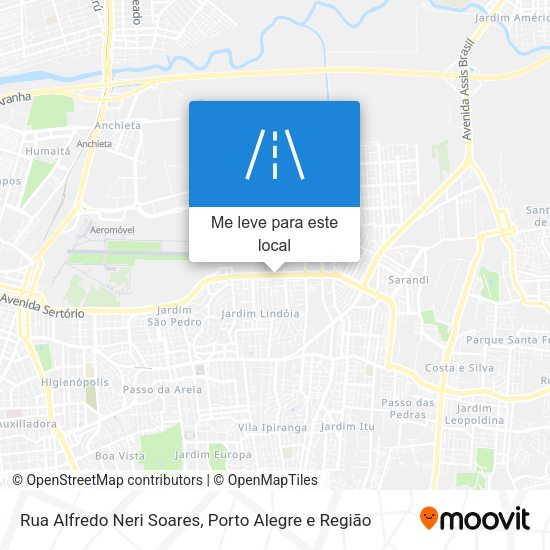 Rua Alfredo Neri Soares mapa