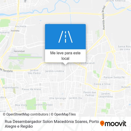 Rua Desembargador Solon Macedônia Soares mapa