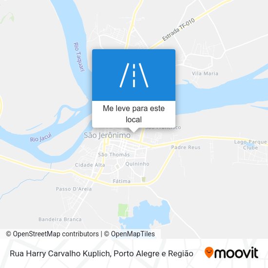 Rua Harry Carvalho Kuplich mapa
