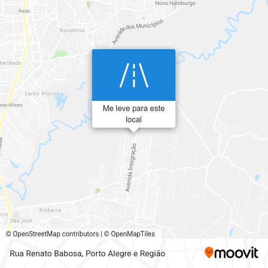 Rua Renato Babosa mapa