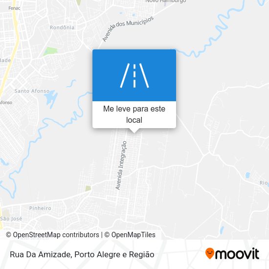 Rua Da Amizade mapa