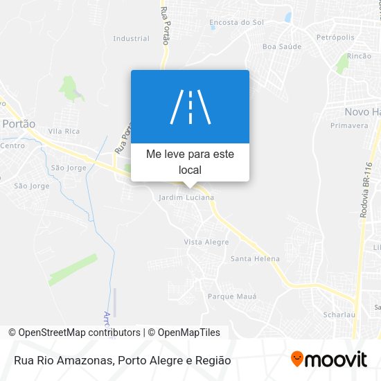 Rua Rio Amazonas mapa