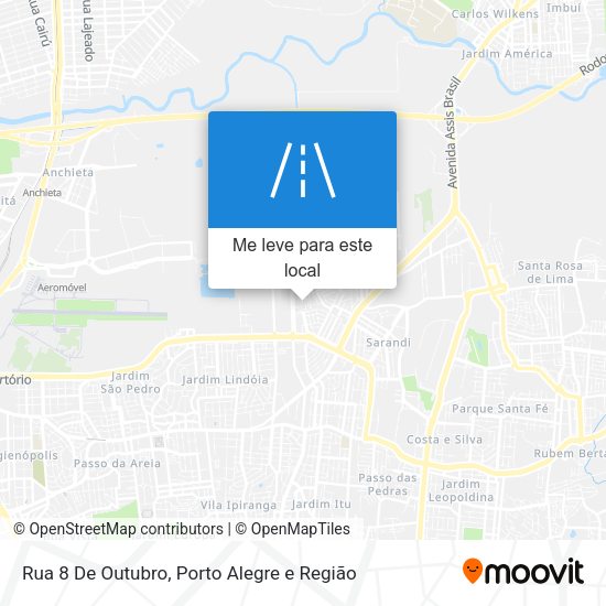 Rua 8 De Outubro mapa