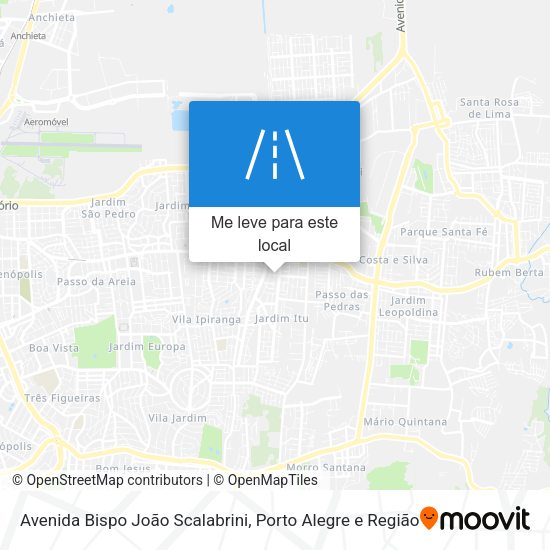 Avenida Bispo João Scalabrini mapa