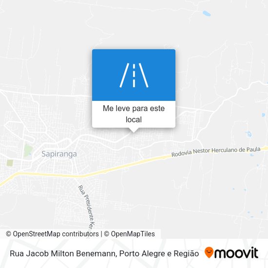 Rua Jacob Milton Benemann mapa