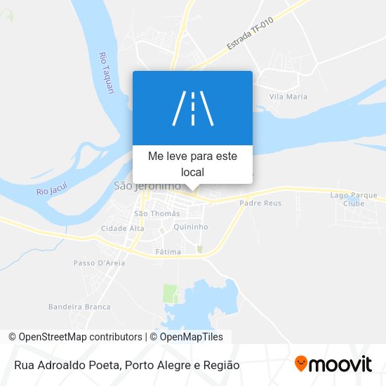 Rua Adroaldo Poeta mapa
