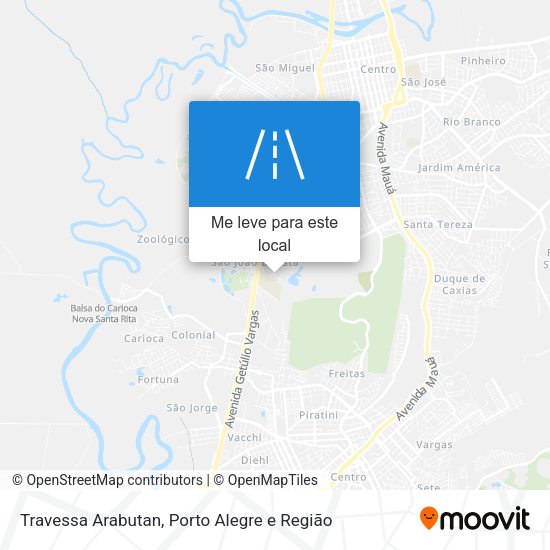 Travessa Arabutan mapa