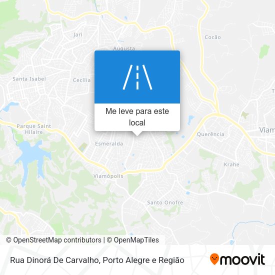 Rua Dinorá De Carvalho mapa