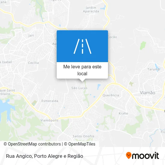 Rua Angico mapa