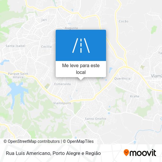 Rua Luís Americano mapa