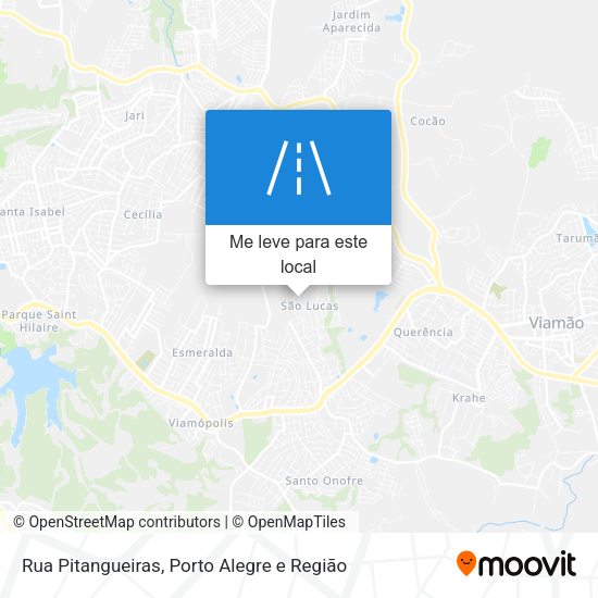 Rua Pitangueiras mapa