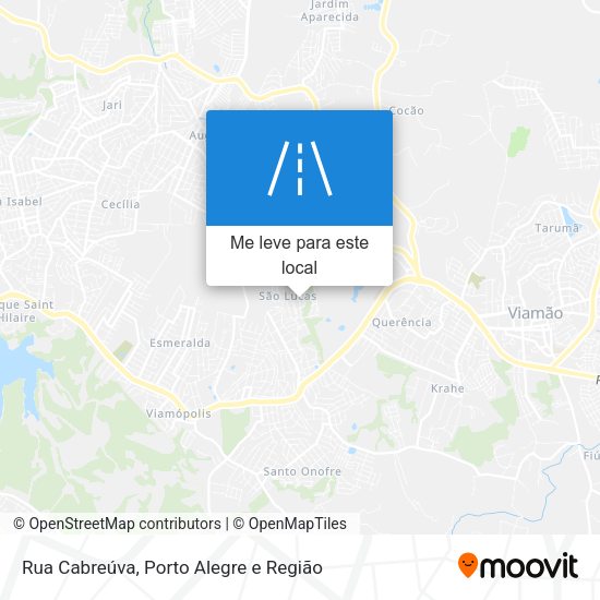Rua Cabreúva mapa
