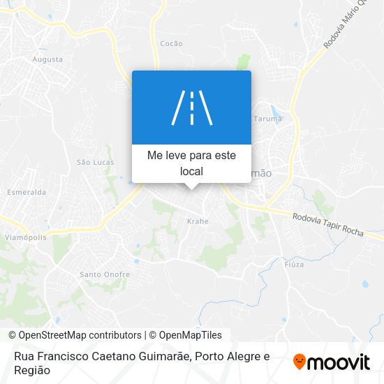Rua Francisco Caetano Guimarãe mapa