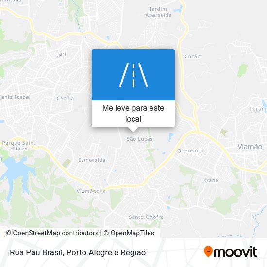 Rua Pau Brasil mapa