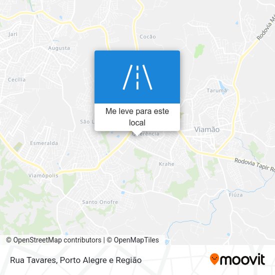 Rua Tavares mapa