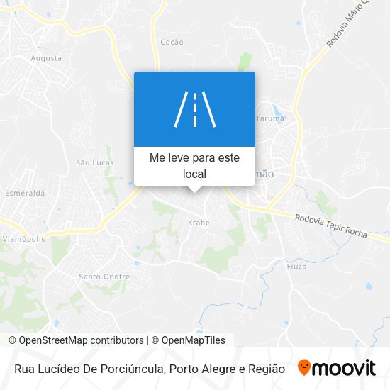 Rua Lucídeo De Porciúncula mapa