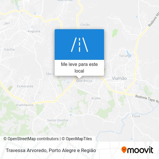 Travessa Arvoredo mapa