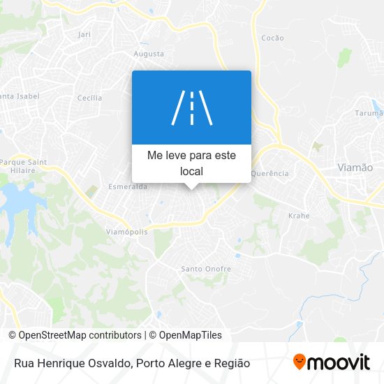 Rua Henrique Osvaldo mapa
