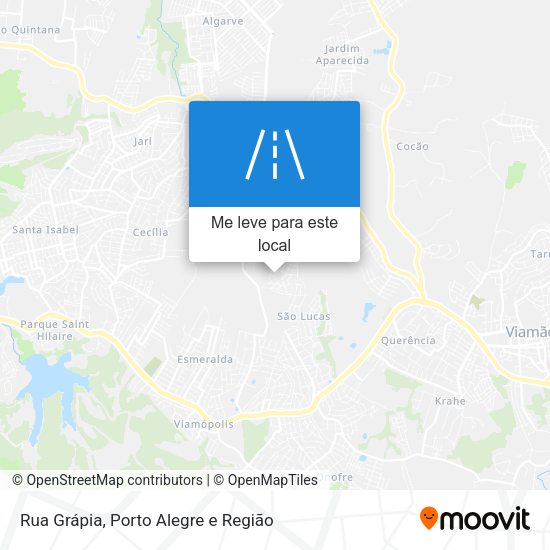 Rua Grápia mapa