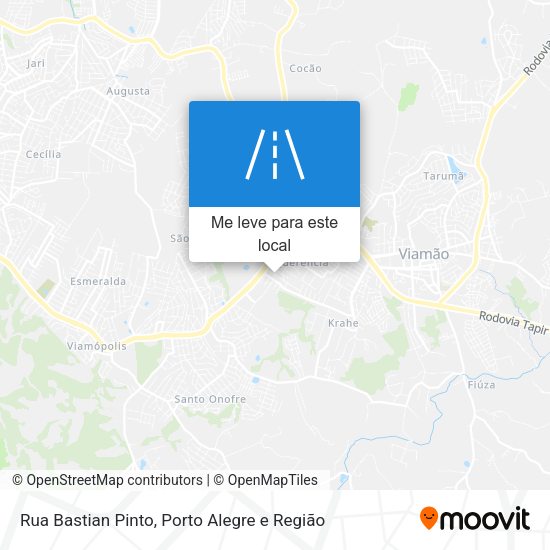 Rua Bastian Pinto mapa