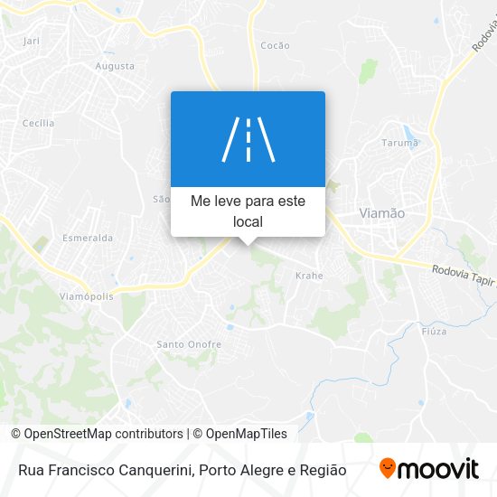 Rua Francisco Canquerini mapa