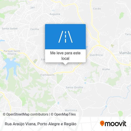Rua Araújo Viana mapa