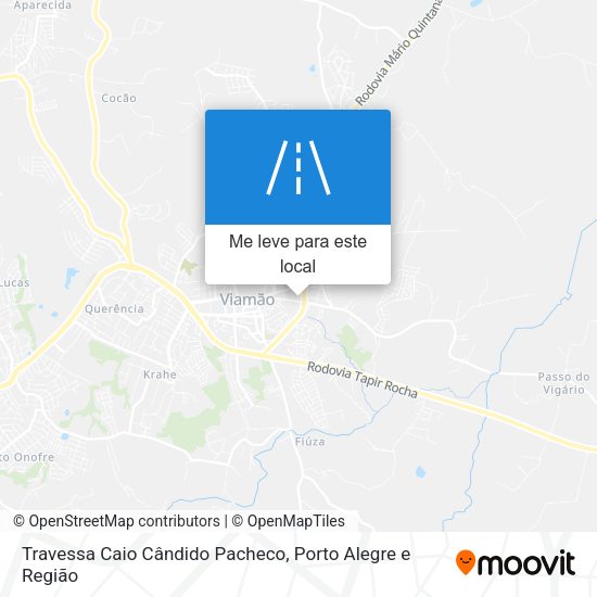 Travessa Caio Cândido Pacheco mapa