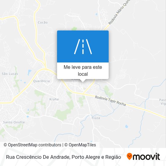 Rua Crescêncio De Andrade mapa
