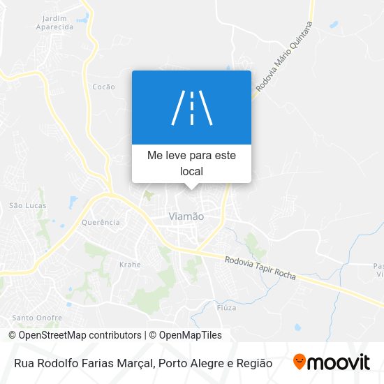 Rua Rodolfo Farias Marçal mapa