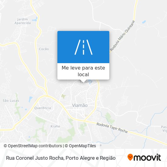 Rua Coronel Justo Rocha mapa