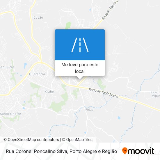 Rua Coronel Poncalino Silva mapa