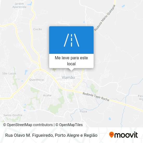 Rua Olavo M. Figueiredo mapa