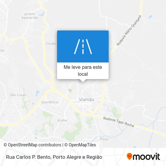 Rua Carlos P. Bento mapa