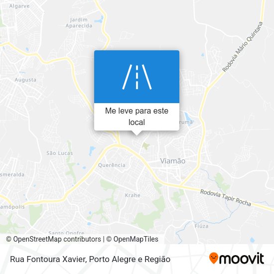 Rua Fontoura Xavier mapa