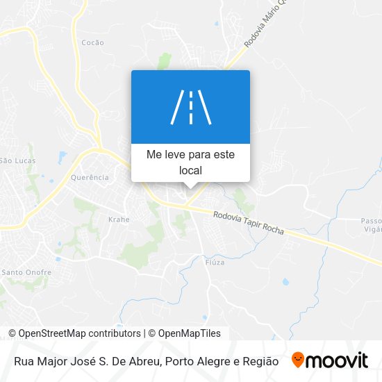 Rua Major José S. De Abreu mapa