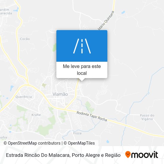 Estrada Rincão Do Malacara mapa