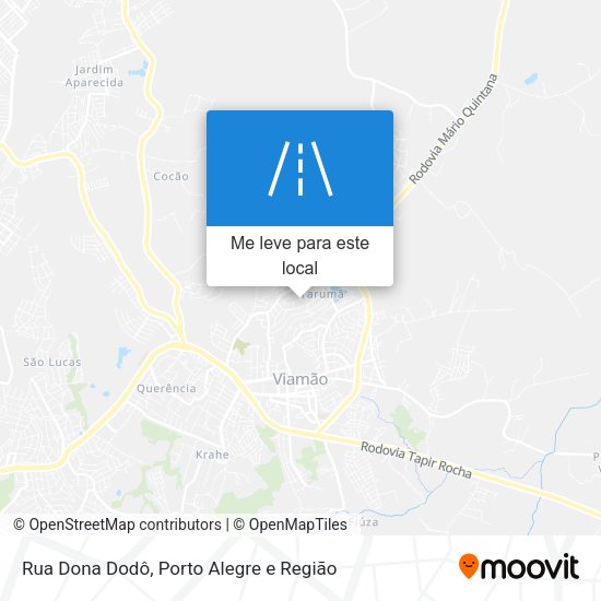 Rua Dona Dodô mapa
