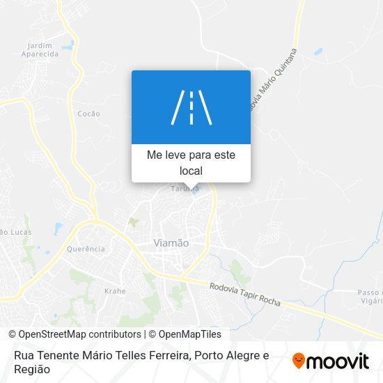 Rua Tenente Mário Telles Ferreira mapa