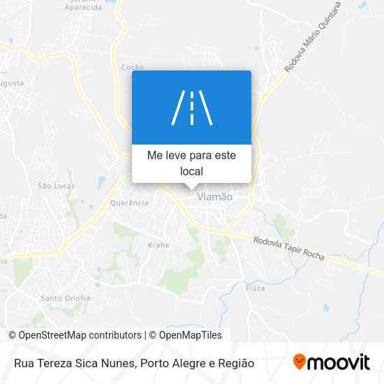 Rua Tereza Sica Nunes mapa
