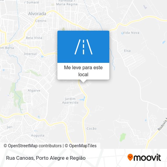 Rua Canoas mapa
