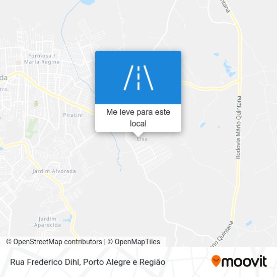 Rua Frederico Dihl mapa